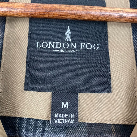 London Fog size Medium Men’s Green Audubon Microfiber Full Zip Jacket - Picture 5 of 10